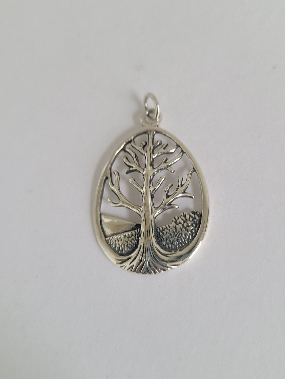 Celtic Solid Sterling Silver Tree of Life Woodsy Artsy Whimsigoth Charm Pendant